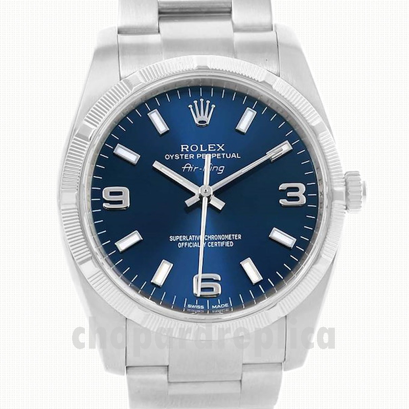 Replica Rolex Air king Men s 36mm 114210BLSO Oyster Bracelet